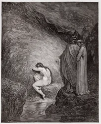 La Divina Commedia, Inferno, Canto 30: Mirra, condannata per incesto - Illustrazione di Gustave Doré