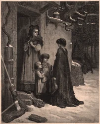 La cicala e la formica, illustrazione dalla favola di Jean de La Fontaine