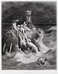 Il Diluvio Universale, Illustrazione dalla Bibbia di Doré