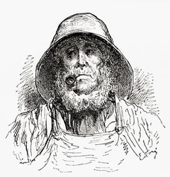 Il marinaio di Marsiglia, dopo un disegno di Gustave Doré. Da Vita e Ricordi di Gustave Doré, pubblicato nel 1885