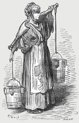 La lattaia, 1872