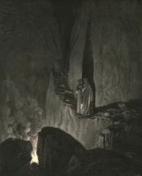 La guida, che notò quanto attentamente guardassi, così cominciò, 1890 circa.