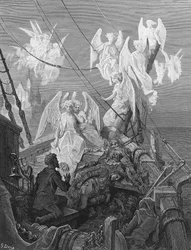 Il marinaio vede la schiera di spiriti angelici, scena da 