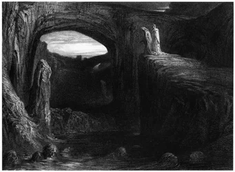 Virgilio (70-19 a.C.) e Dante entrano nell
