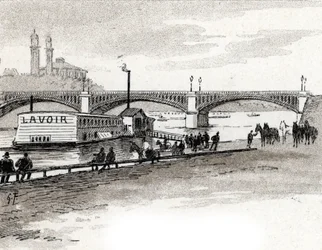 Veduta del ponte Grenelle a Parigi
