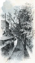 Vista dei due fiumi Bievre dal Boulevard d