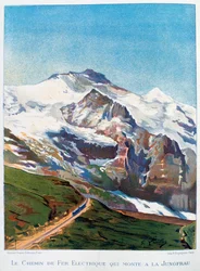 La ferrovia elettrica per il Monte Jungfrau, Alpi svizzere