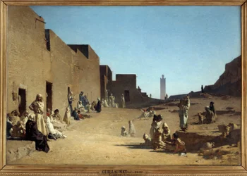 Laghouat. Sahara algerino. Dipinto di Gustave Guillaumet (1840-1887)