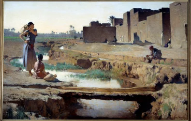 Orientalismo: La Seguia vicino a Biskra