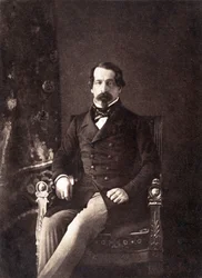 Louis Napoleon Bonaparte (1808-1873) futuro imperatore Napoleone III, qui come 1° presidente della repubblica francese, foto di Gustave Le Gray