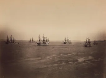 Le flotte francese e inglese, Cherbourg, agosto 1858