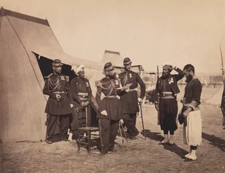 [Zouaves, Camp de Châlons], 1857