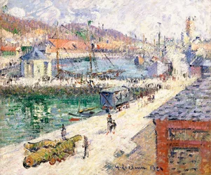 Il porto di Fecamp, 1924