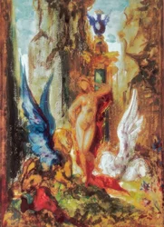 Fata con grifoni