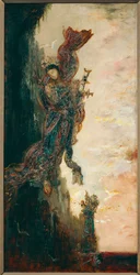 Saffo, in caduta (dipinto su tela)