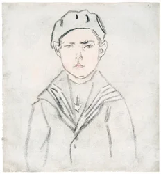 Ragazzo in abito da marinaio