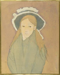 Ragazza con Grande Cappello e Capelli Color Paglia, 1910s