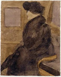 Donna anziana in tram