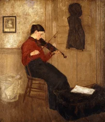 Giovane Donna con un Violino, 1897-98
