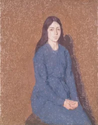 Ragazza in un vestito blu, 1900-1935