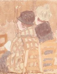 Due donne sedute in chiesa