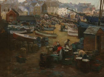 Imballaggio del pesce, St. Ives, c.1910