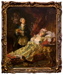 Luigi XV (1710-1774) e Madame Du Barry