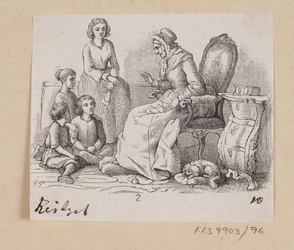 Illustrazione per "Nonna" in H.C. Andersen, "Fiabe e Storie", Volume 2