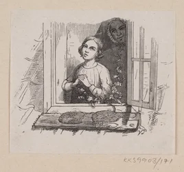 Illustrazione per "Cinque da un baccello di pisello" in H.C. Andersen, "Fiabe e storie", Volume 2