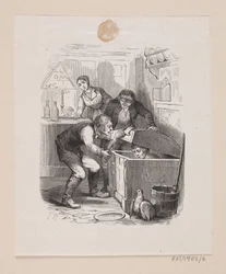 Illustrazione per "Lille Claus og store Claus" in H.C. Andersen, "Eventyr og Historier", Volume 1