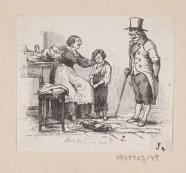 Illustrazione per "Il porcellino di metallo" in H.C. Andersen, "Fiabe e Storie", Volume 1