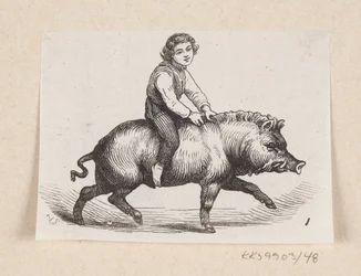 Illustrazione per "Il maiale di metallo" in H.C. Andersen, "Fiabe e storie", Volume 1