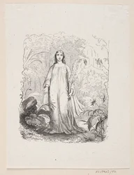 Illustrazione per "Il giardino del paradiso" in H.C. Andersen, "Fiabe e storie", Volume 1
