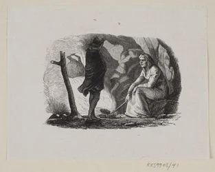 Illustrazione per "Il giardino del Paradiso" in H.C. Andersen, "Fiabe e storie", Volume 1