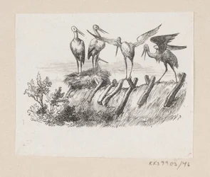 Illustrazione per "Le Cicogne" in H.C. Andersen, "Fiabe e Storie", Volume 1