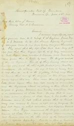 Lettera di H. T. Reid, quartier generale, Post of Providence, Louisiana, al Brigadiere Generale Elias S. Dennis, 22 giugno 1863