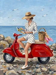 Scooter da spiaggia per donna alla moda