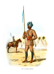 Il 13º Lancieri del Bengala, c1890