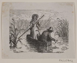 Illustrazione per T. A. Becker, "Ringen på Hastrup"