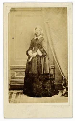 Carte-de-visite di Florence Nightingale, ca. 1858