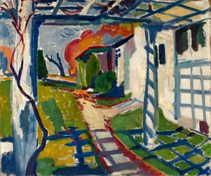 Pergolato di uva, ca. 1915