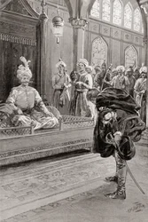 Sir Anthony Shirley visita la corte di Shah Abbas il Grande, Persia nel 1599, da Hutchinson