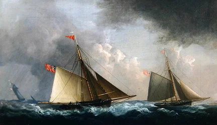 Regata di cutter yacht