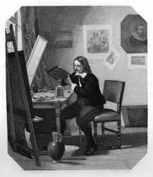 Cornelis Visscher, incisore olandese del XVII secolo, c1870