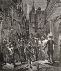 Parigi sorvegliata dal popolo, inciso da Pannemaker-Ligny