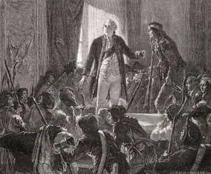 Re Luigi XVI (1754-93) brinda alla salute della nazione, 20 giugno 1792