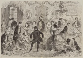 Una danza di Natale in una casa di campagna