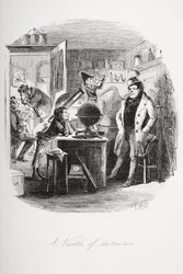 Un visitatore di distinzione, illustrazione da 
