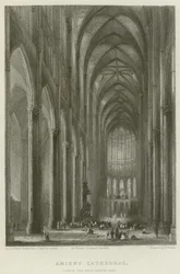 Cattedrale di Amiens, vista della navata, vista est