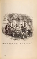 Trovo Mr Barkis che Esce con la Marea, da David Copperfield di Charles Dickens (1812-70)